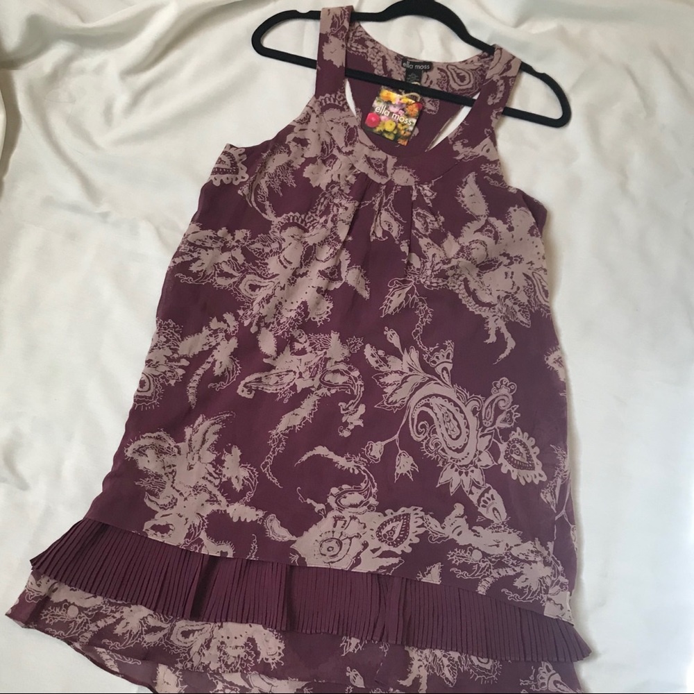 Ella Moss Purple Floral Dress